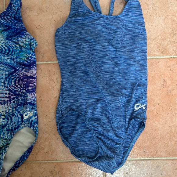 Two GK Gymnastics Leotards Adult X Small and Adult Small Like New Blue - Picture 7 of 7